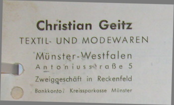 Dezember 1949: Die Polen haben zu diesem Zeitpunkt Reckenfeld bereits verlassen